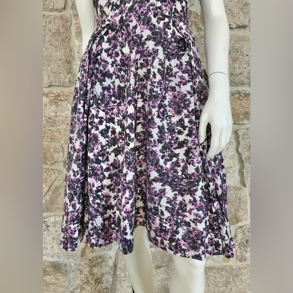 Gorgeous Vintage 1950s 50s Floral Bombshell Dress Full Skirt - Picture 7 of 16